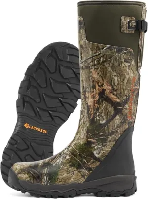 LaCrosse Alphaburly Pro 18" Hunting Boots for Men Featuring Waterproof Rubber, Adjustable Gusset, and EVA Footbed