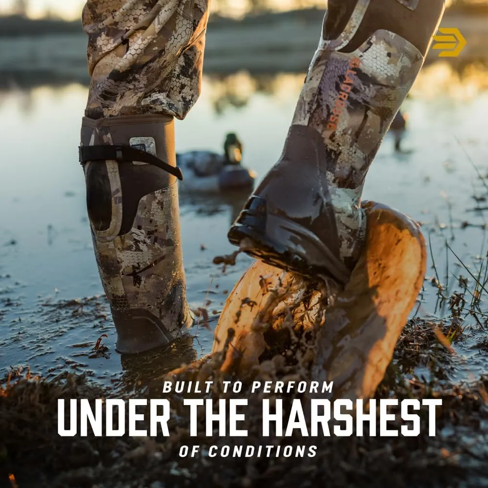 LaCrosse Alphaburly Pro 18" Hunting Boots for Men Featuring Waterproof Rubber, Adjustable Gusset, and EVA Footbed