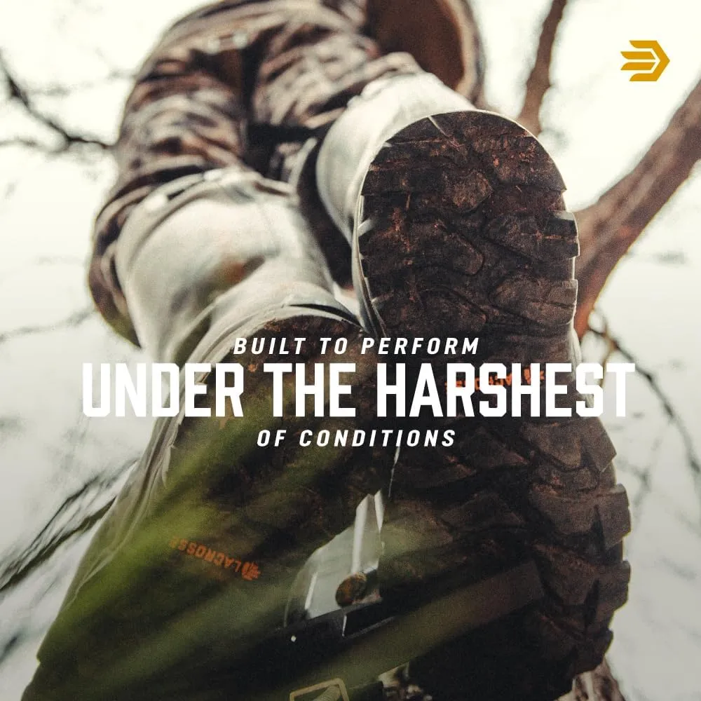 LaCrosse Alphaburly Pro 18" Insulated Hunting Boots for Men Featuring Waterproof Rubber, 1600G Thinsulate, and EVA Footbed, First Lite Cipher