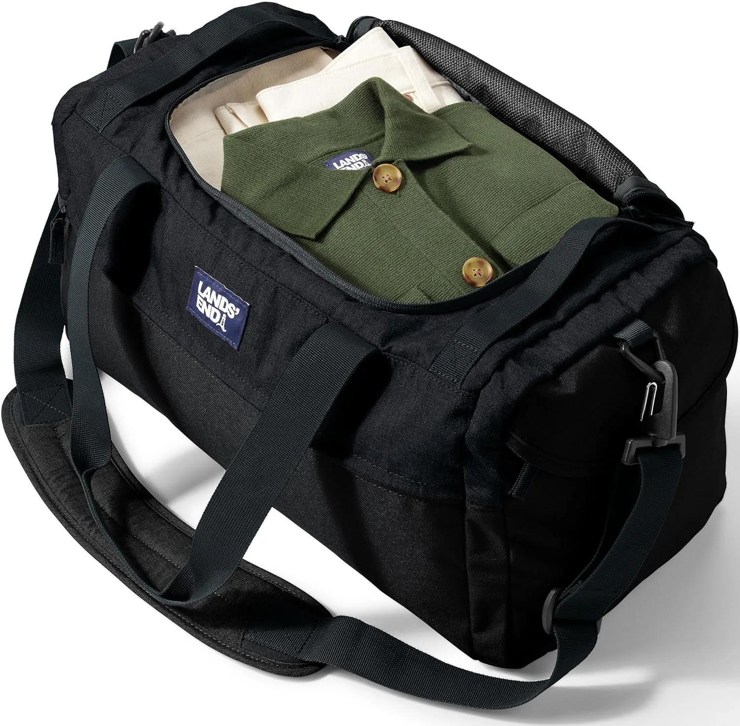 Lands' End Everyday Duffle Black Small