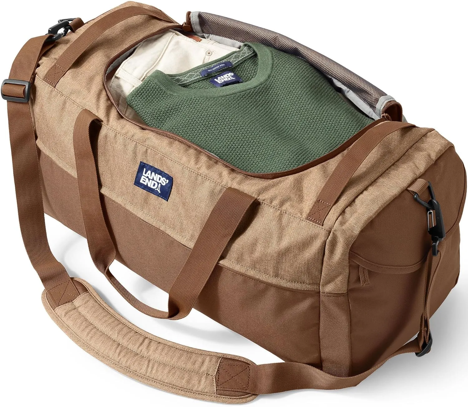 Lands' End Everyday Duffle Honey Beige Medium