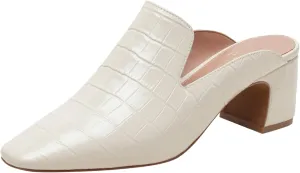 Linea Paolo - Giselle - Womens Croco Embossed Leather Mules