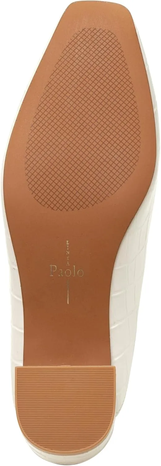 Linea Paolo - Giselle - Womens Croco Embossed Leather Mules