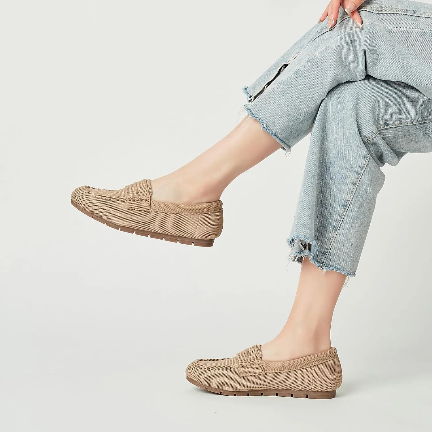 Loafers for Women Comfortable Slip on Work Flats Shoes Womens Dressy Casual Walking Shoes