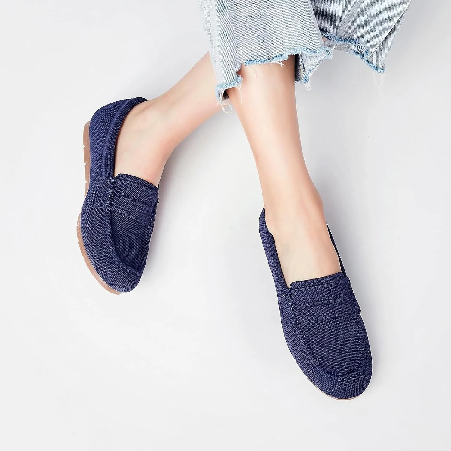 Loafers for Women Comfortable Slip on Work Flats Shoes Womens Dressy Casual Walking Shoes