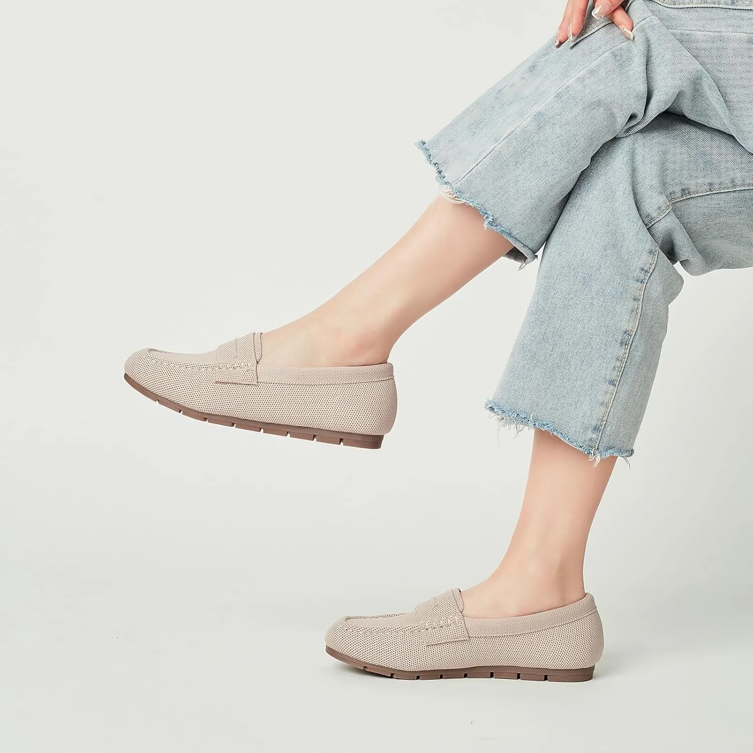 Loafers for Women Comfortable Slip on Work Flats Shoes Womens Dressy Casual Walking Shoes