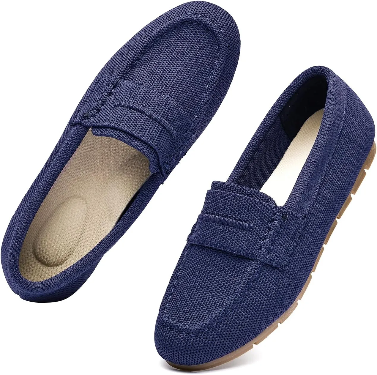 Loafers for Women Comfortable Slip on Work Flats Shoes Womens Dressy Casual Walking Shoes