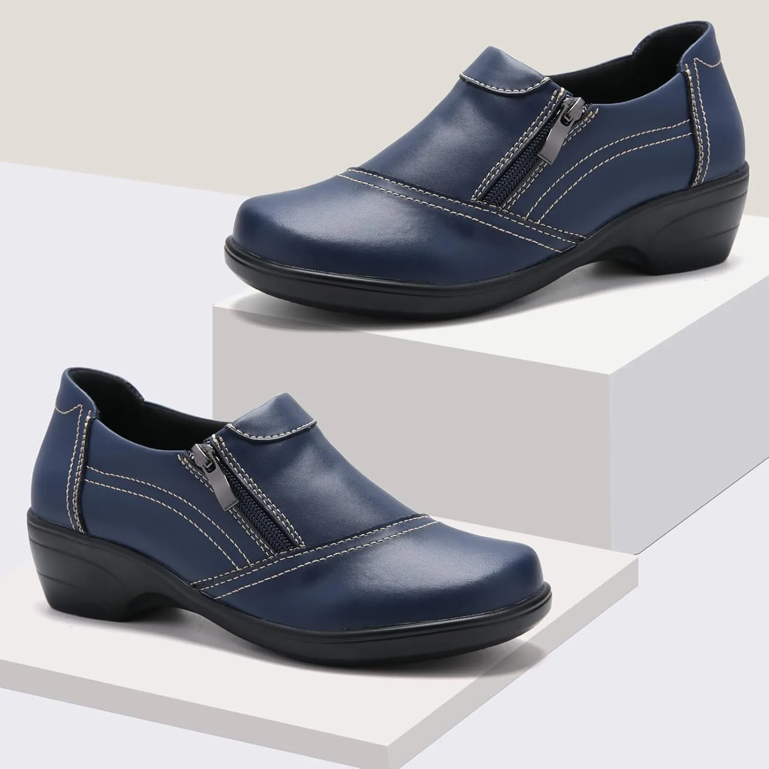 Loafers for Womens Comfort Dressy Low Heel Business Casual Office Work Shoes