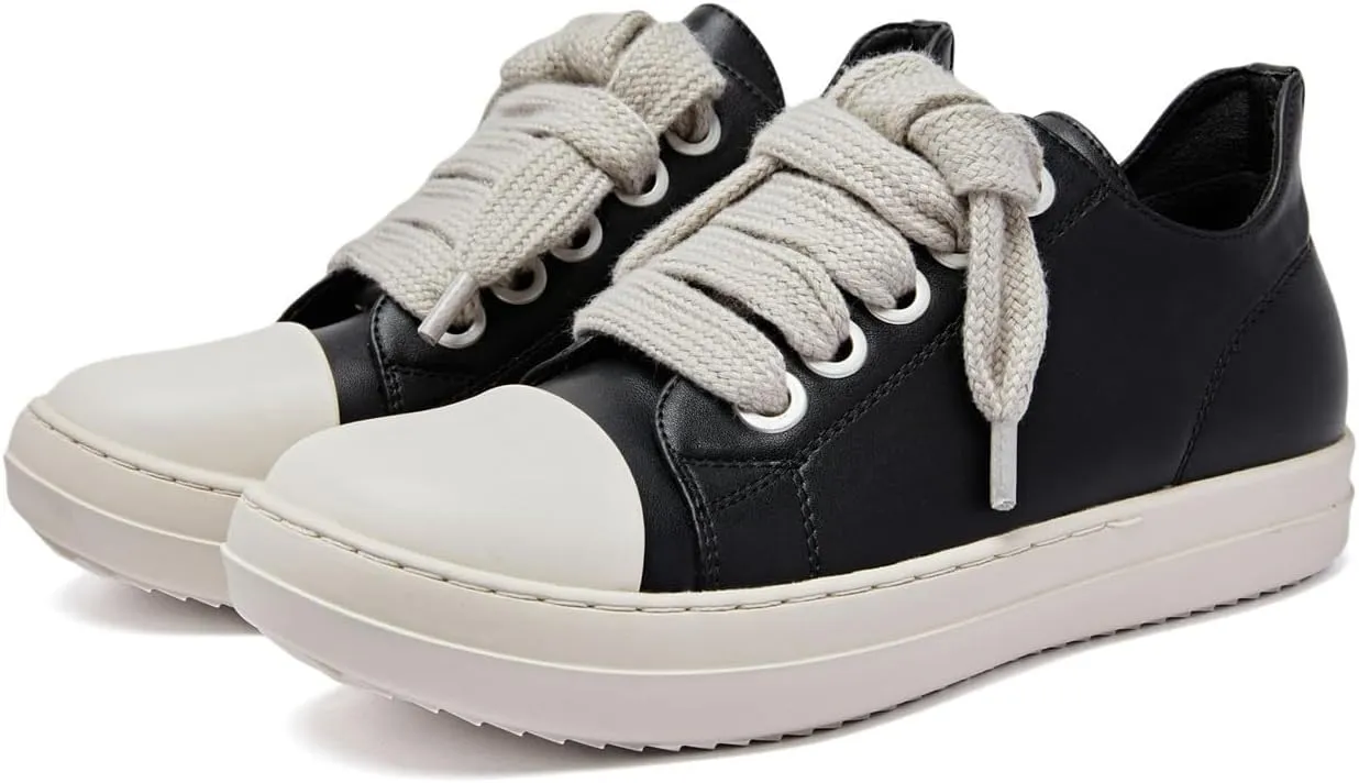 Low Top Sneakers for Men Comfortable Platform Walking Shoes
