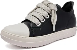 Low Top Sneakers for Men Comfortable Platform Walking Shoes