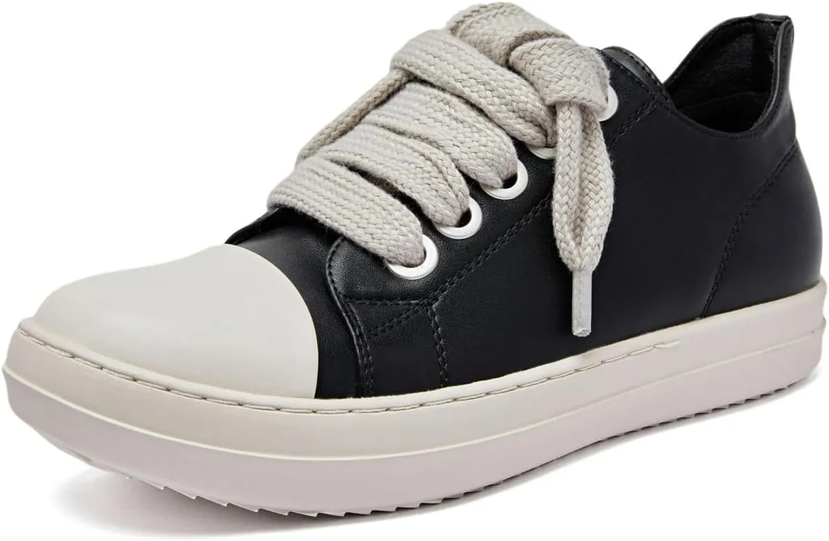 Low Top Sneakers for Men Comfortable Platform Walking Shoes