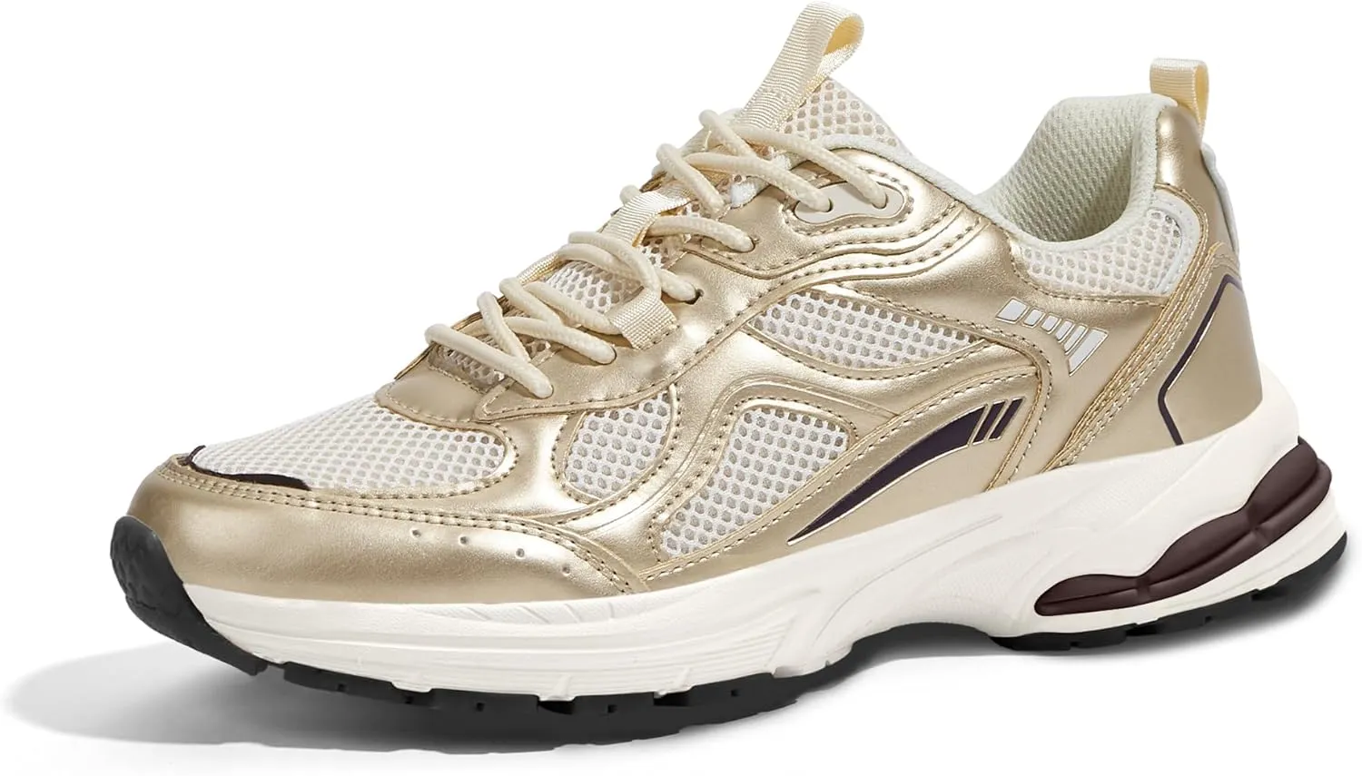 LUCKY STEP Women's Platform Chunky Fashion Sneakers Mesh Casual Running Tennis Workout Sport Work Trendy Athletic Walking Shoes