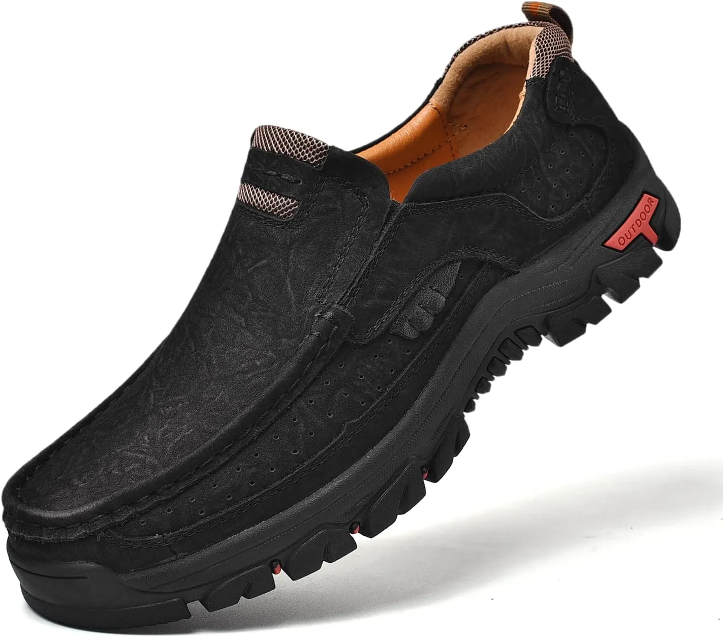 Men Casual Shoes Leather Slip On Loafers Walking Shoes for Work Office Dress Outdoor