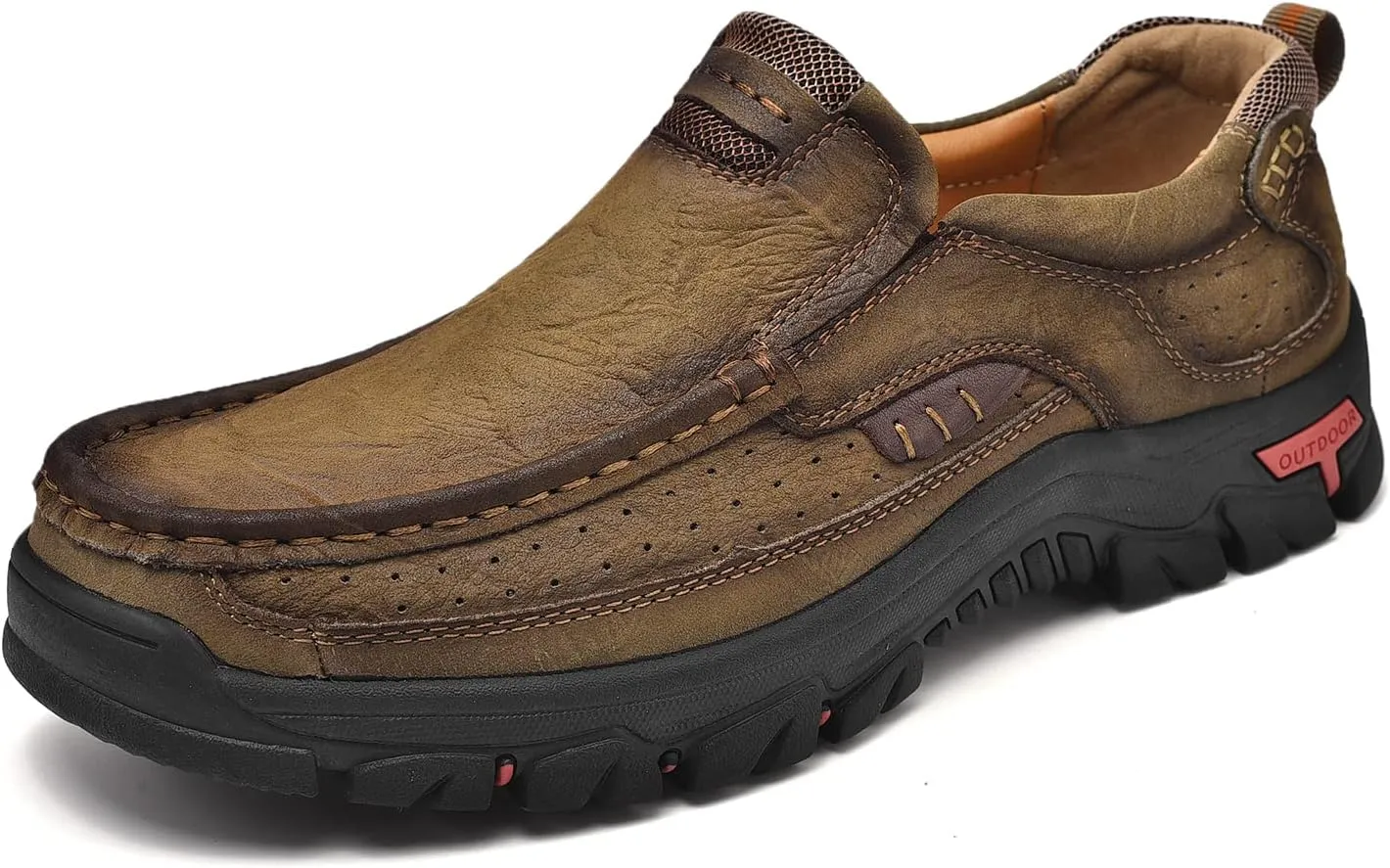 Men Casual Shoes Leather Slip On Loafers Walking Shoes for Work Office Dress Outdoor