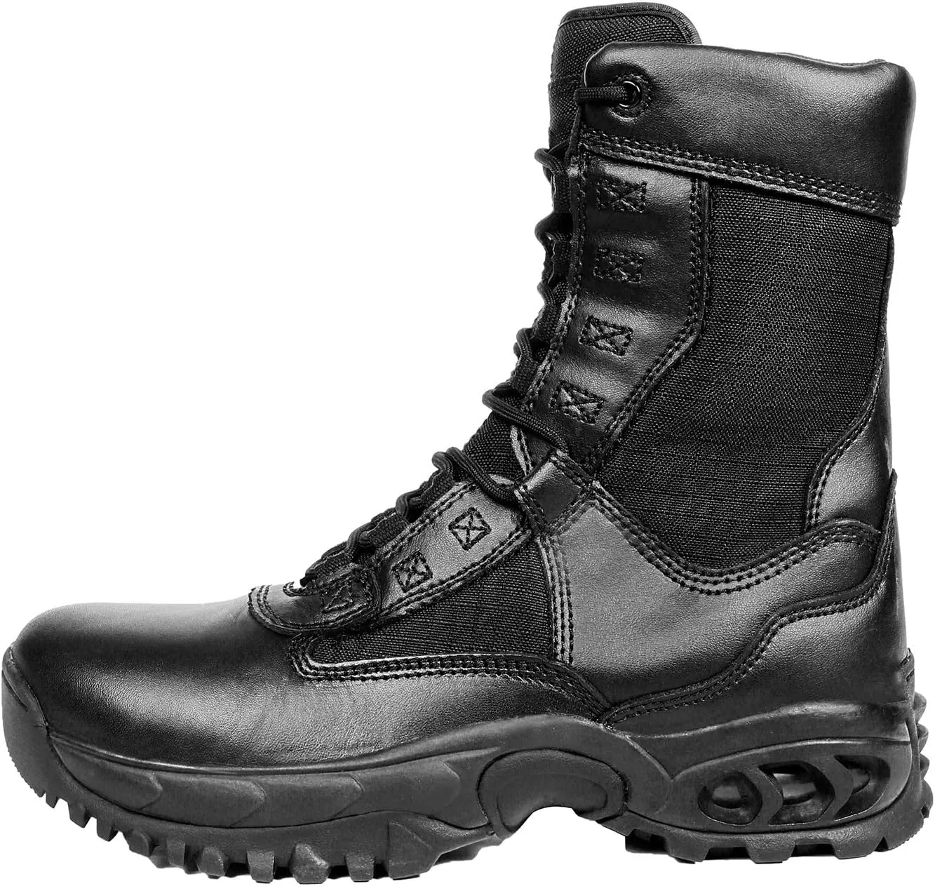 Men's AIR-TAC Ghost with Zipper 8" Leather Boot Rip-Stop Nylon