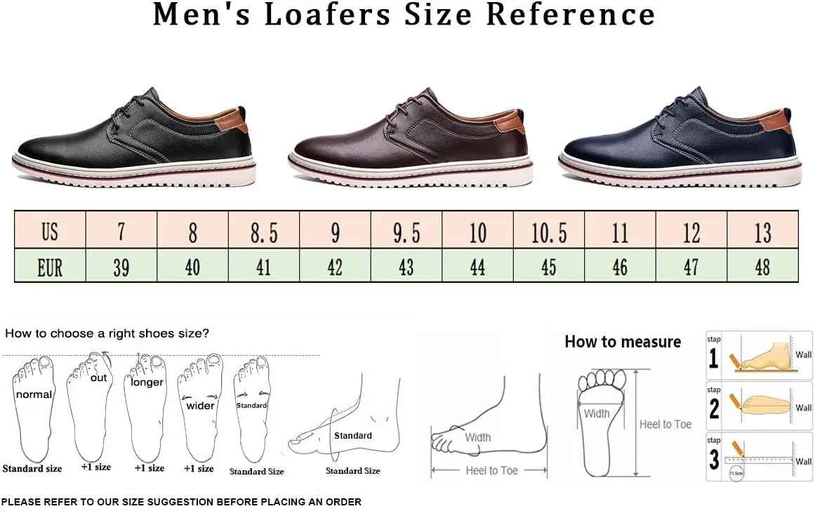 Men's Casual Dress Oxfords Shoes Fashion Business Shoes Wide Feet Lace-up Shoes for Business Office Wedding