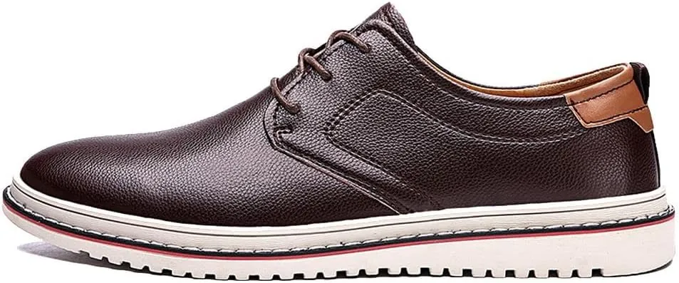 Men's Casual Dress Oxfords Shoes Fashion Business Shoes Wide Feet Lace-up Shoes for Business Office Wedding
