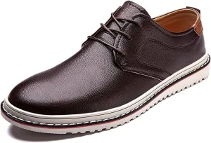 Men's Casual Dress Oxfords Shoes Fashion Business Shoes Wide Feet Lace-up Shoes for Business Office Wedding
