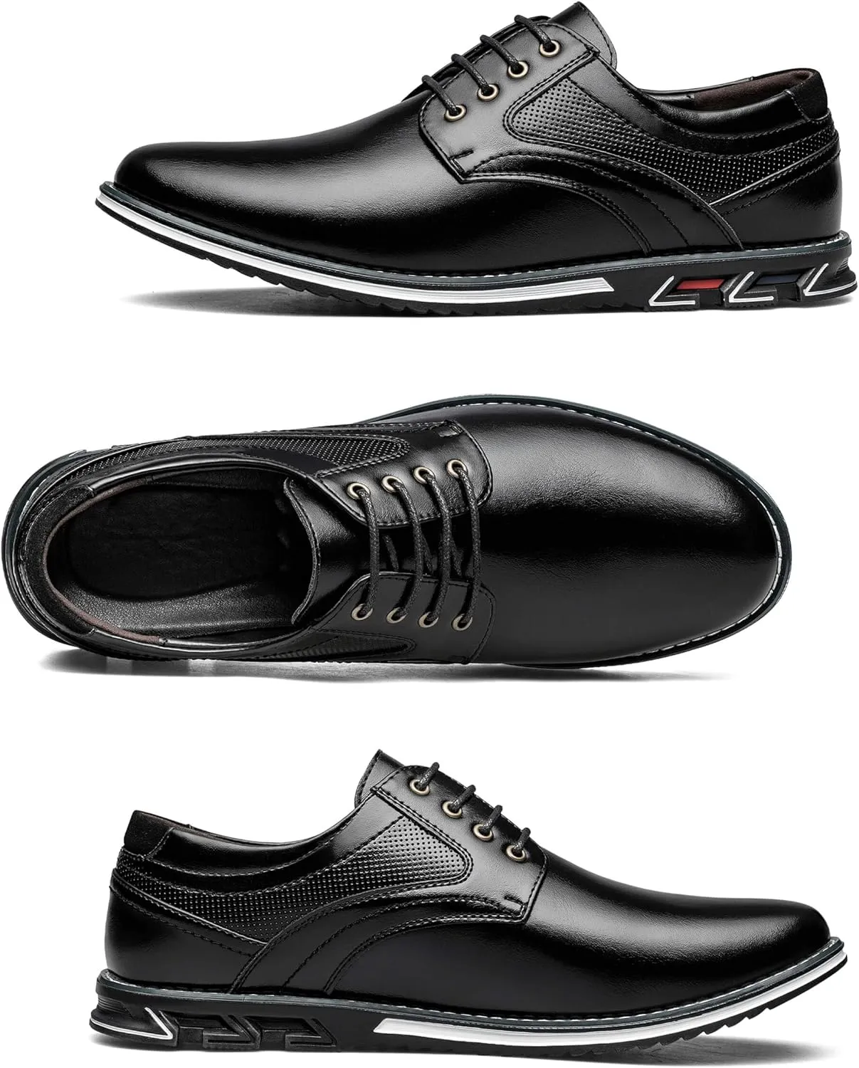 Men's Casual Dress Shoes Comfortable Fashion Dress Sneakers Men Office Classic Mens Oxfords Leather Business Casual Shoes Formal