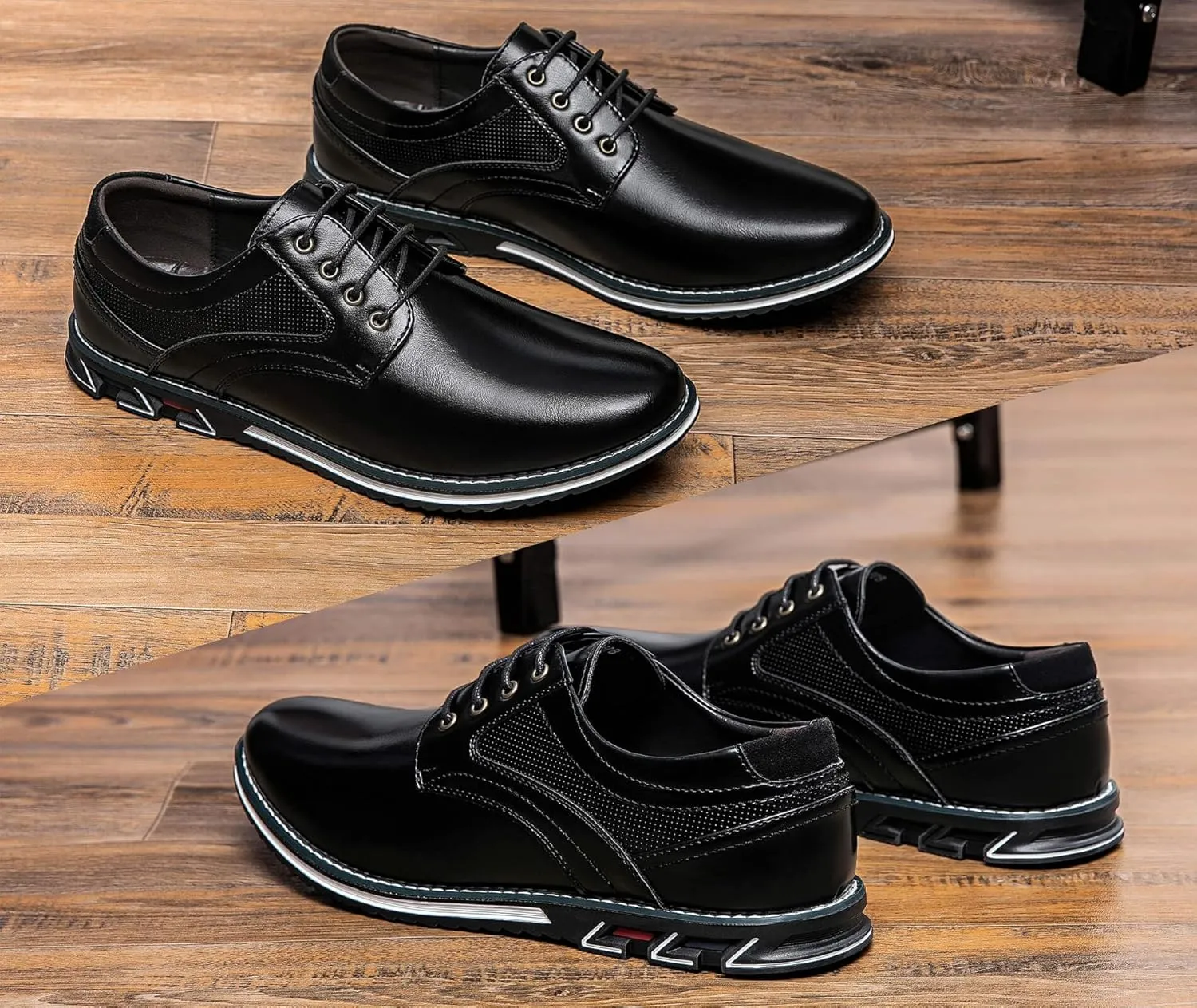 Men's Casual Dress Shoes Comfortable Fashion Dress Sneakers Men Office Classic Mens Oxfords Leather Business Casual Shoes Formal