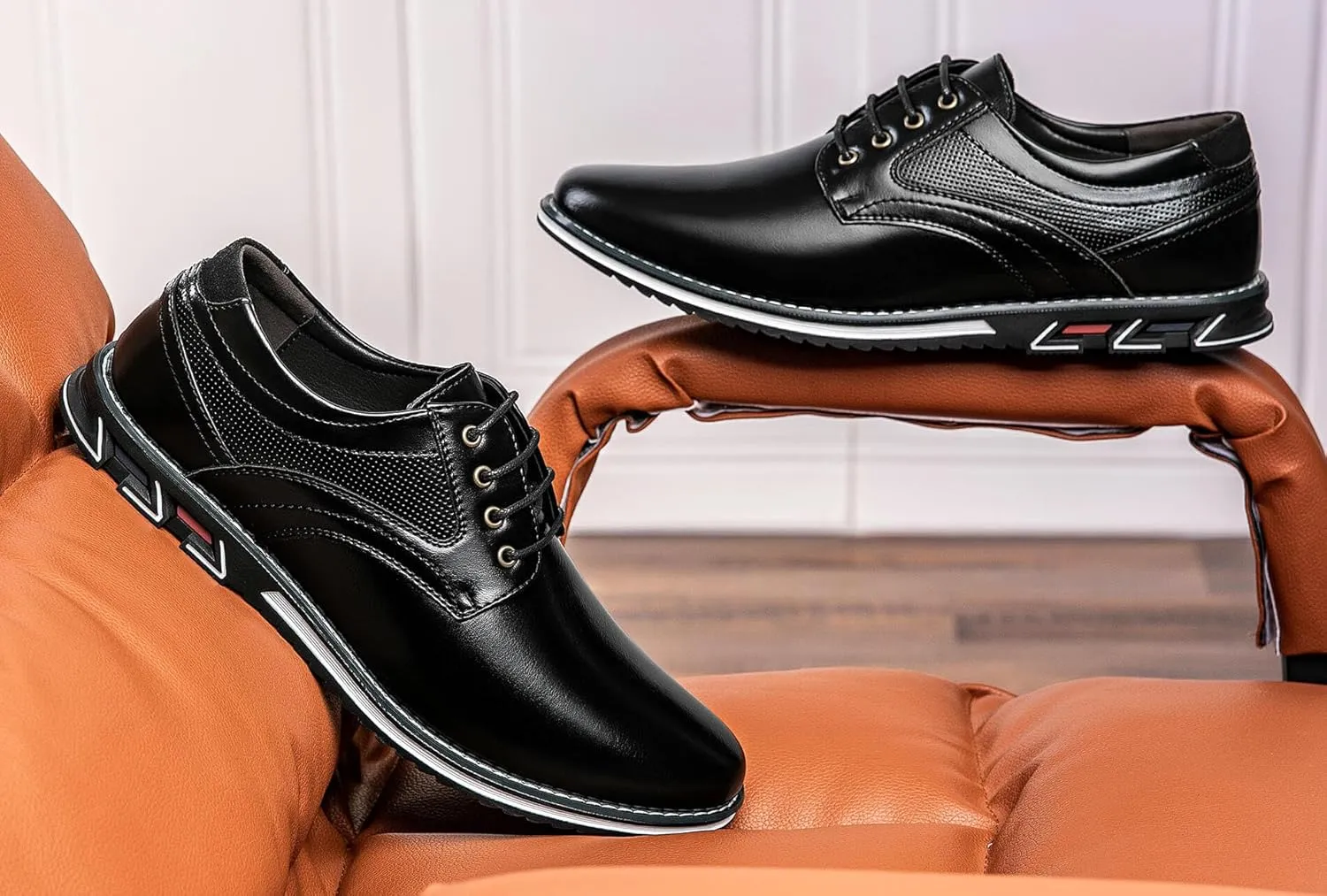 Men's Casual Dress Shoes Comfortable Fashion Dress Sneakers Men Office Classic Mens Oxfords Leather Business Casual Shoes Formal