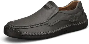 Men's Casual Leather Loafers Shoes Slip On Dress Shoes Walking Driving Moccasins