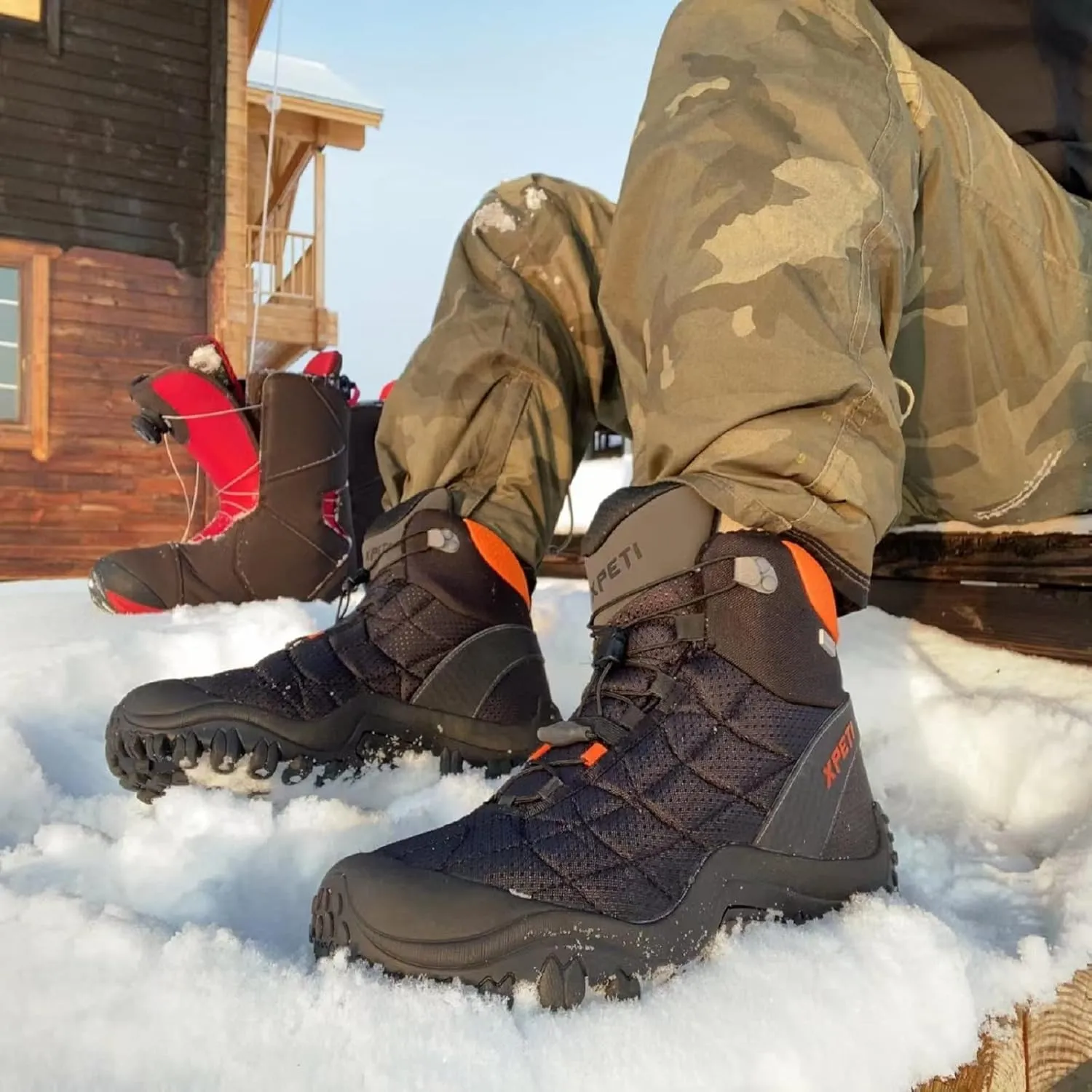Men's Crest Thermo Mid Snow Winter Boots Waterproof Hiking Boot