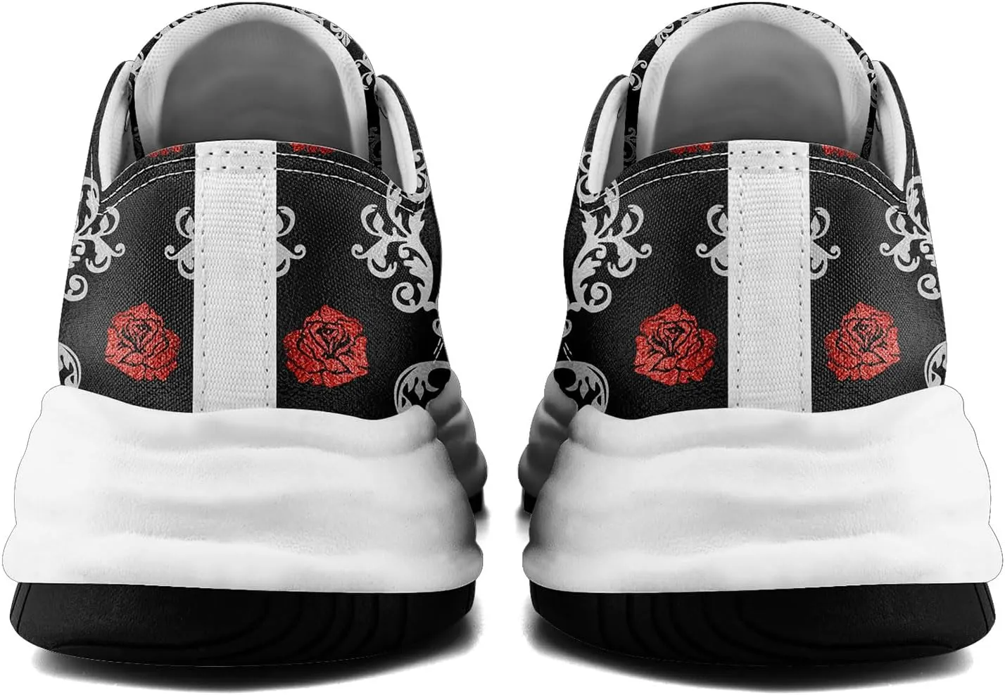 Men's Gothic Skull Fashion Sneakers Casual Skateboarding Canvas Shoes for Women Streetwear Trendy Comfort Walking Shoes