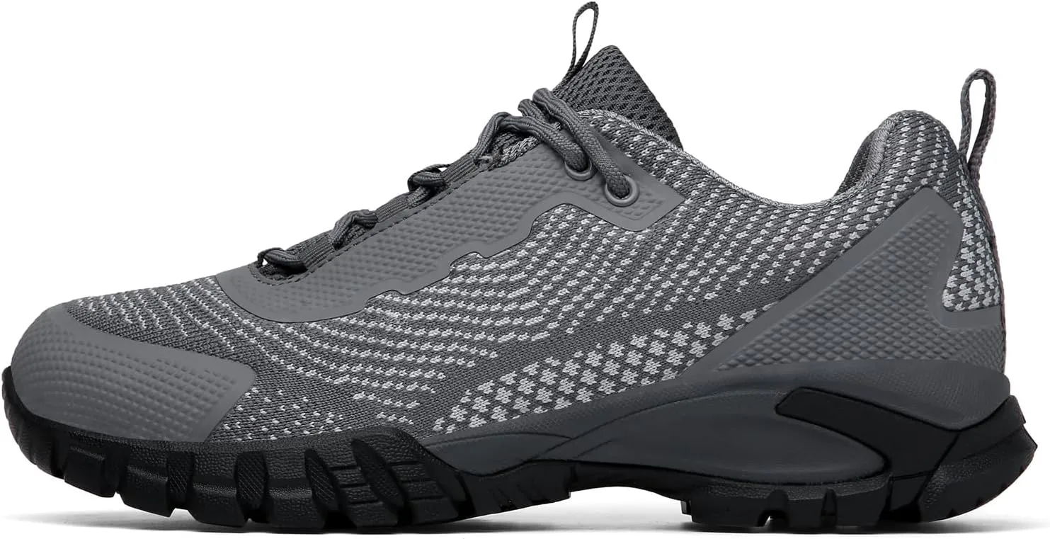 Mens Hiking Shoes Waterproof Lightweight Ankle Boots Outdoor Trekking Camping Walking Quest