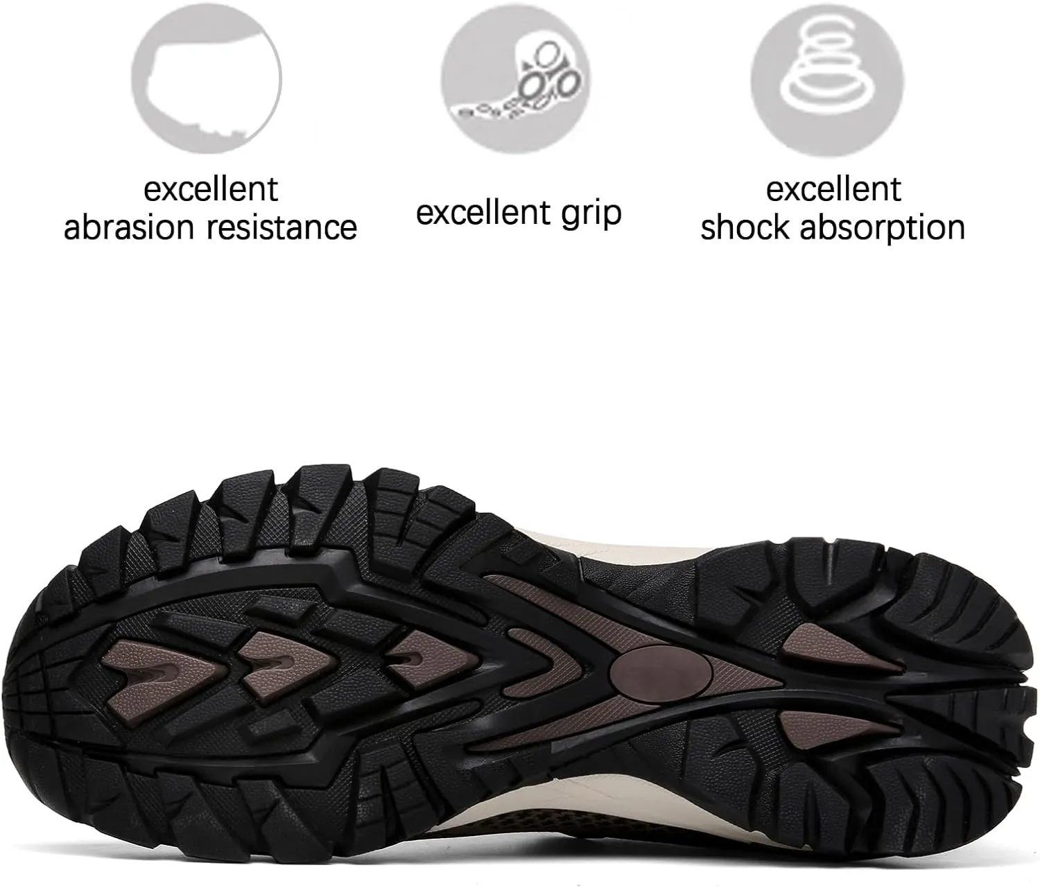 Mens Hiking Shoes Waterproof Lightweight Ankle Boots Outdoor Trekking Camping Walking Quest