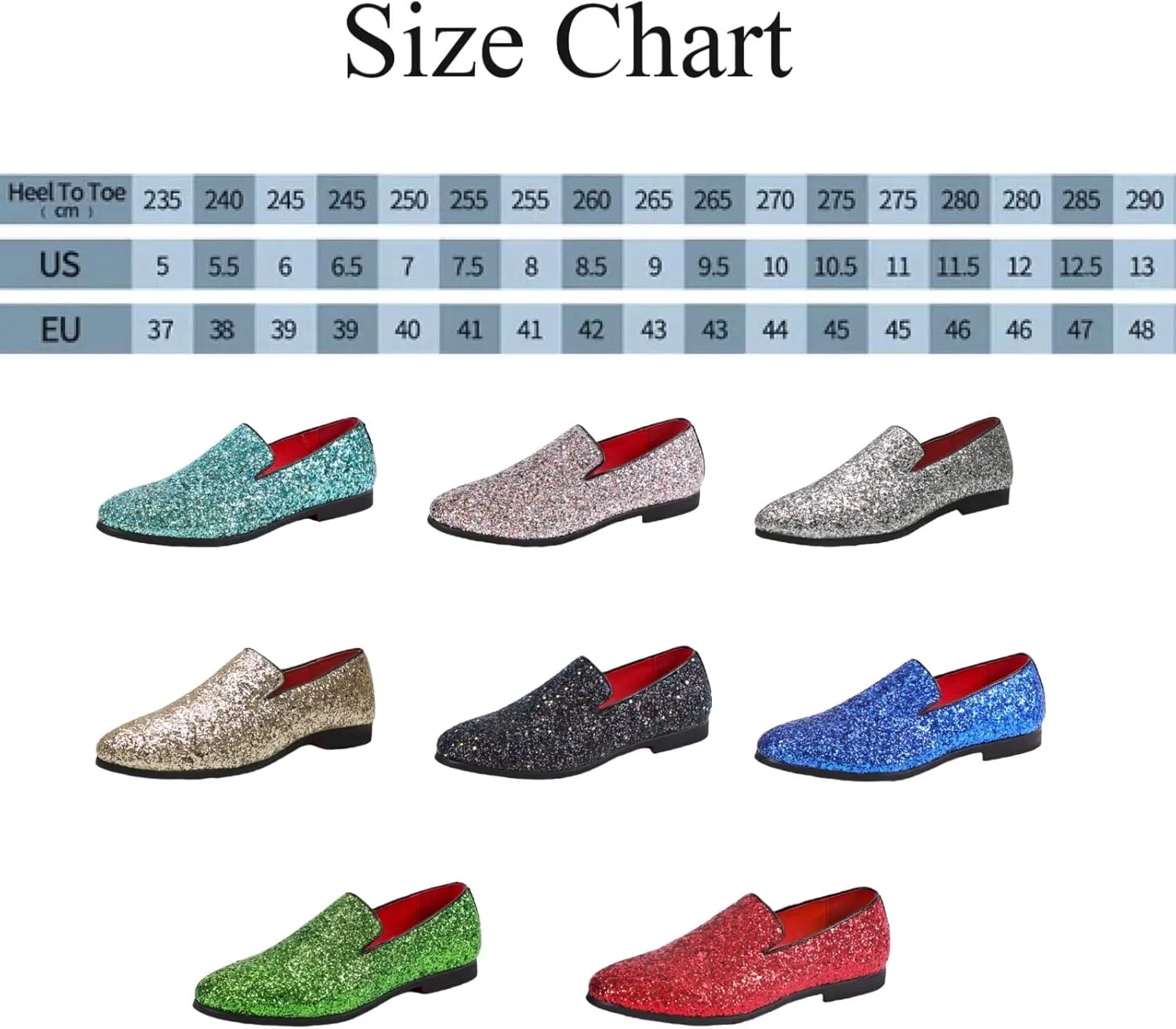 Men's Leather British Fashion Pointed Toe Sequined Loafers,Metallic Luxury Texture Slip-On Glitter Fashion Casual Dress Shoes