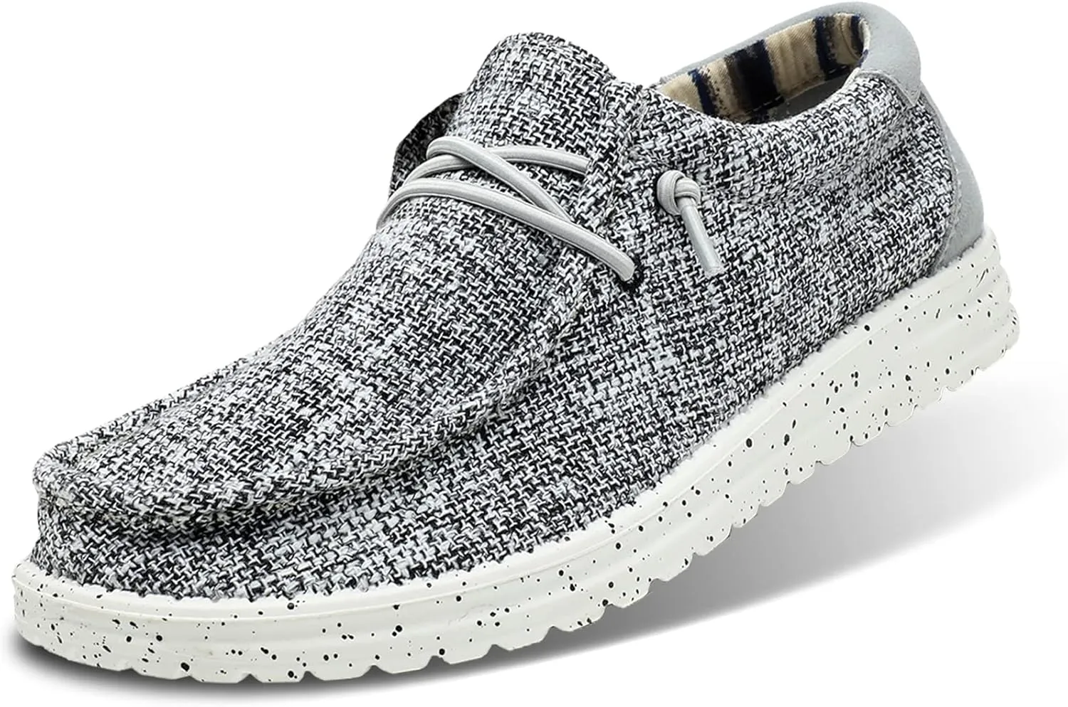 Men's Machine Washable Loafers Lace Up Slip On Casual Comfortable and Breathable Boat Shoes for Work Lightweight Soft Sole Traveling Shoes Gifts for Men Zapatos para Casuales