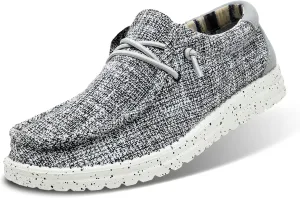Men's Machine Washable Loafers Lace Up Slip On Casual Comfortable and Breathable Boat Shoes for Work Lightweight Soft Sole Traveling Shoes Gifts for Men Zapatos para Casuales