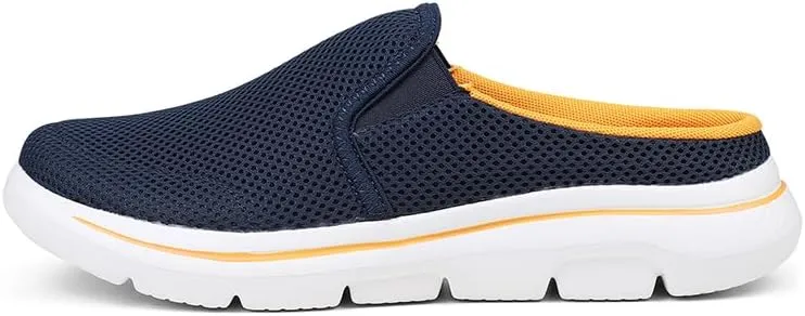 Men's Mesh House Slippers,indoor,half shoes for men,slip on mules,Lightweight,washable
