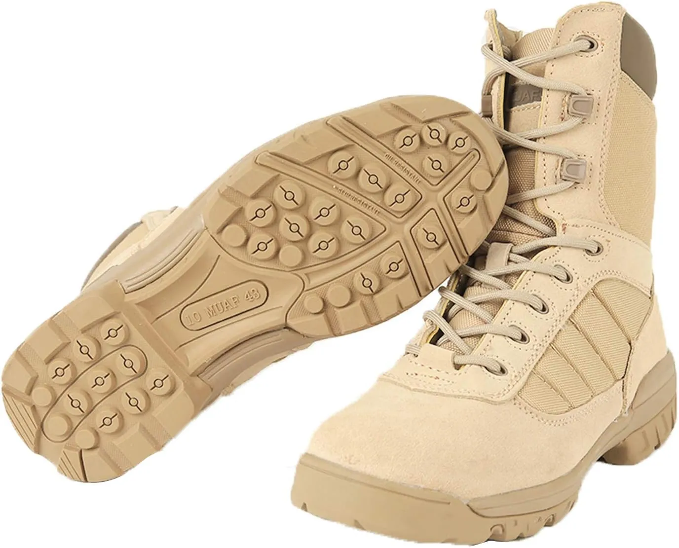 Men's Military Tactical Boots Army Jungle Boots with Zipper