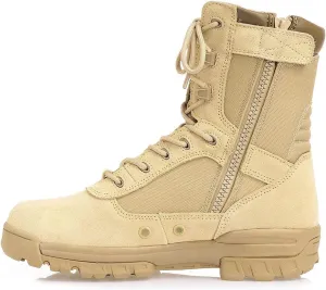 Men's Military Tactical Boots Army Jungle Boots with Zipper