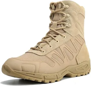 Men's Military Tactical Boots - Lightweight and Durable Work Boots for Outdoor, Combat, Jungle, Hiking, Backpacking