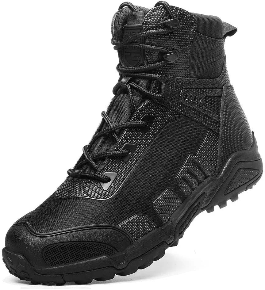Men's Military Tactical Boots - Lightweight and Durable Work Boots for Outdoor, Combat, Jungle, Hiking, Backpacking