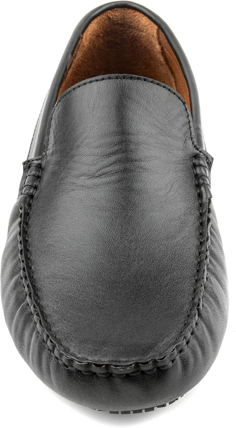 Men's Slip-On Driving Shoes Style Loafers, Classic Fashion Sneakers, Very Lightweight Flat Shoes, Casual Comfortable Leather Upper, Lining, Insole, Gifts for Dads