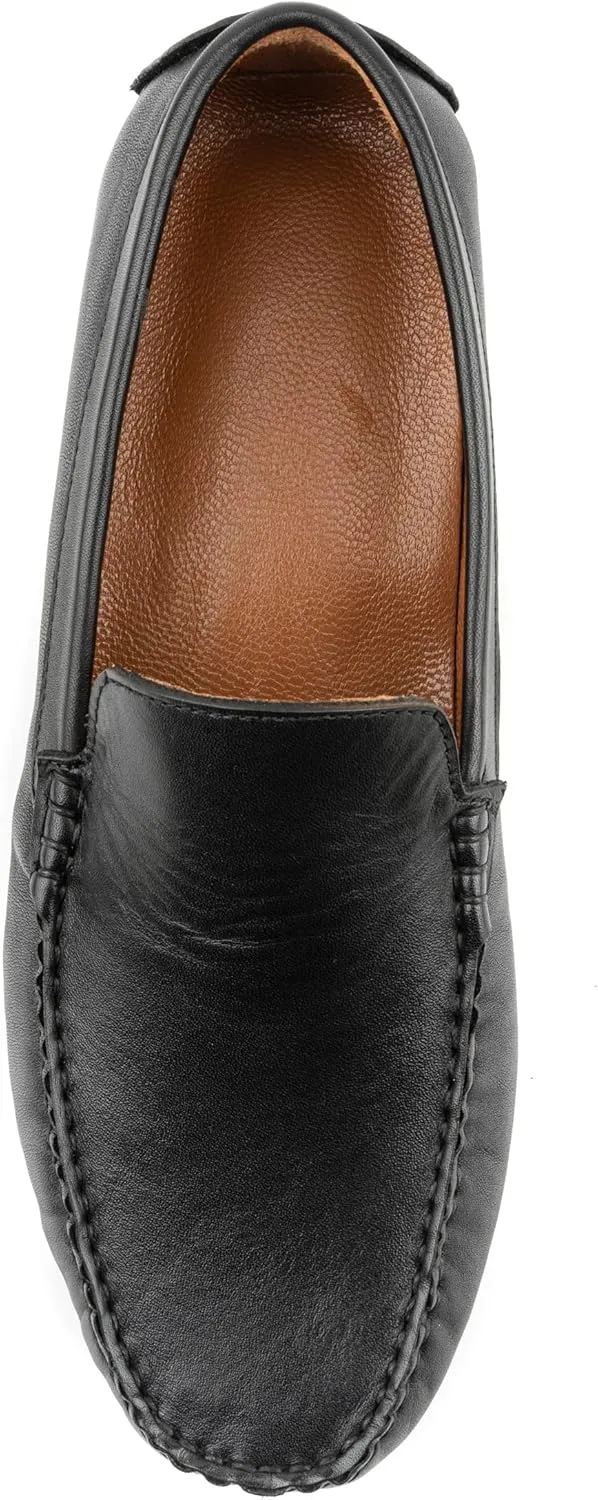 Men's Slip-On Driving Shoes Style Loafers, Classic Fashion Sneakers, Very Lightweight Flat Shoes, Casual Comfortable Leather Upper, Lining, Insole, Gifts for Dads