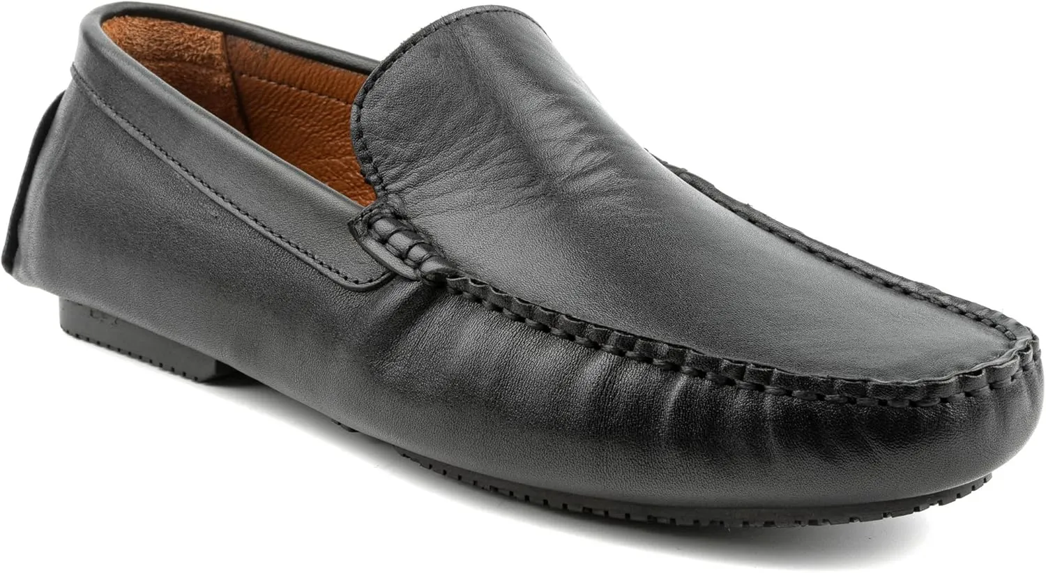 Men's Slip-On Driving Shoes Style Loafers, Classic Fashion Sneakers, Very Lightweight Flat Shoes, Casual Comfortable Leather Upper, Lining, Insole, Gifts for Dads