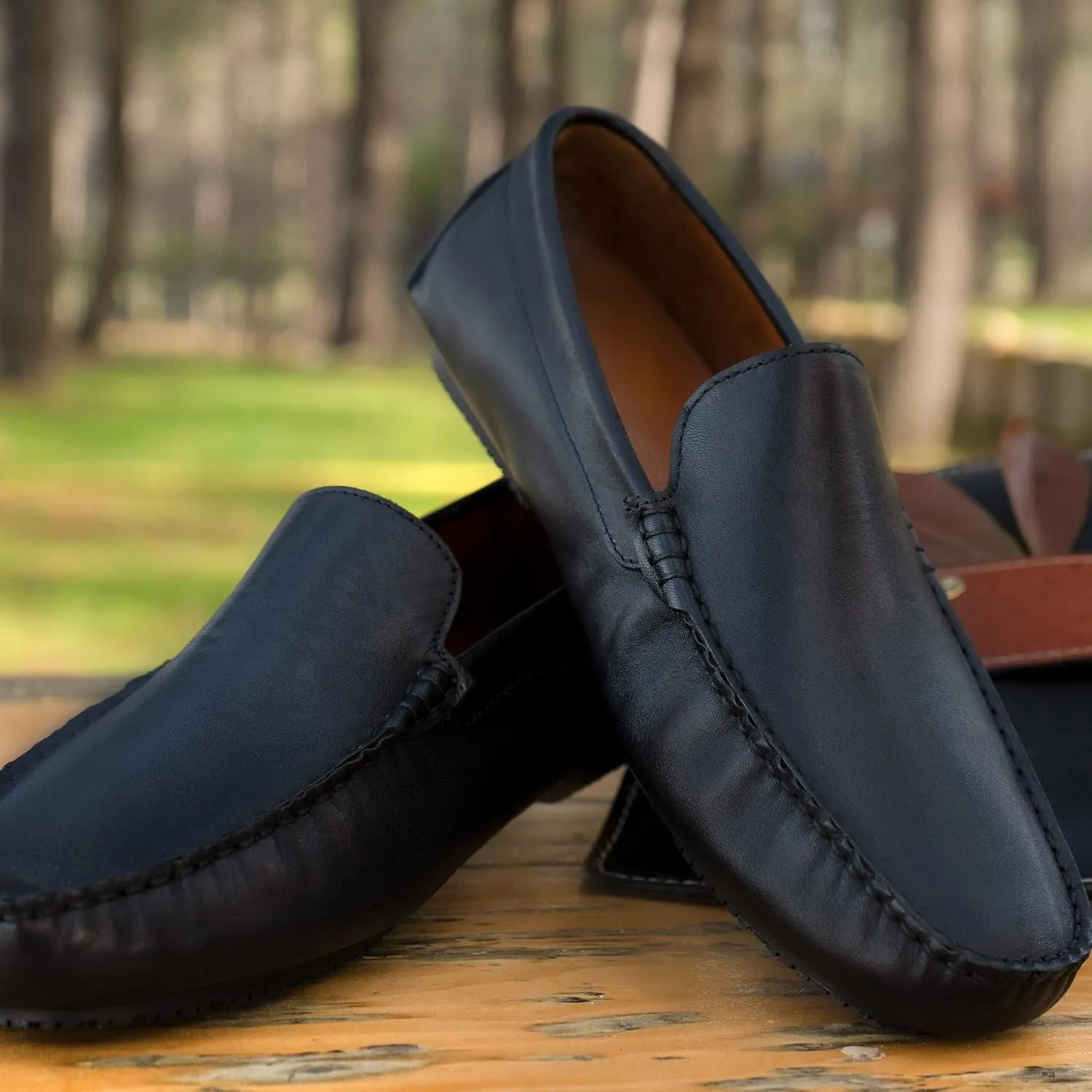 Men's Slip-On Driving Shoes Style Loafers, Classic Fashion Sneakers, Very Lightweight Flat Shoes, Casual Comfortable Leather Upper, Lining, Insole, Gifts for Dads