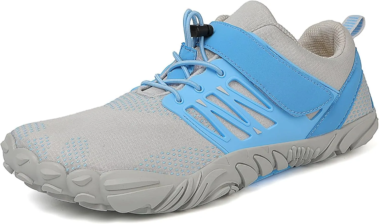 Mens Slip on Lightweight Walking Shoes Non Slip Breathable Quick Drying Water Shoes with Adjustable Lace for Men Summer Beach Walking and Climbing Indoor Workout