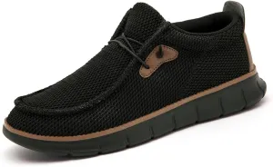 Mens Slip on Loafers Boat Shoes Non Slip Walking Shoes Fashion Sneakers for Men Comfort Lightweight Breathable Casual Office Shoes