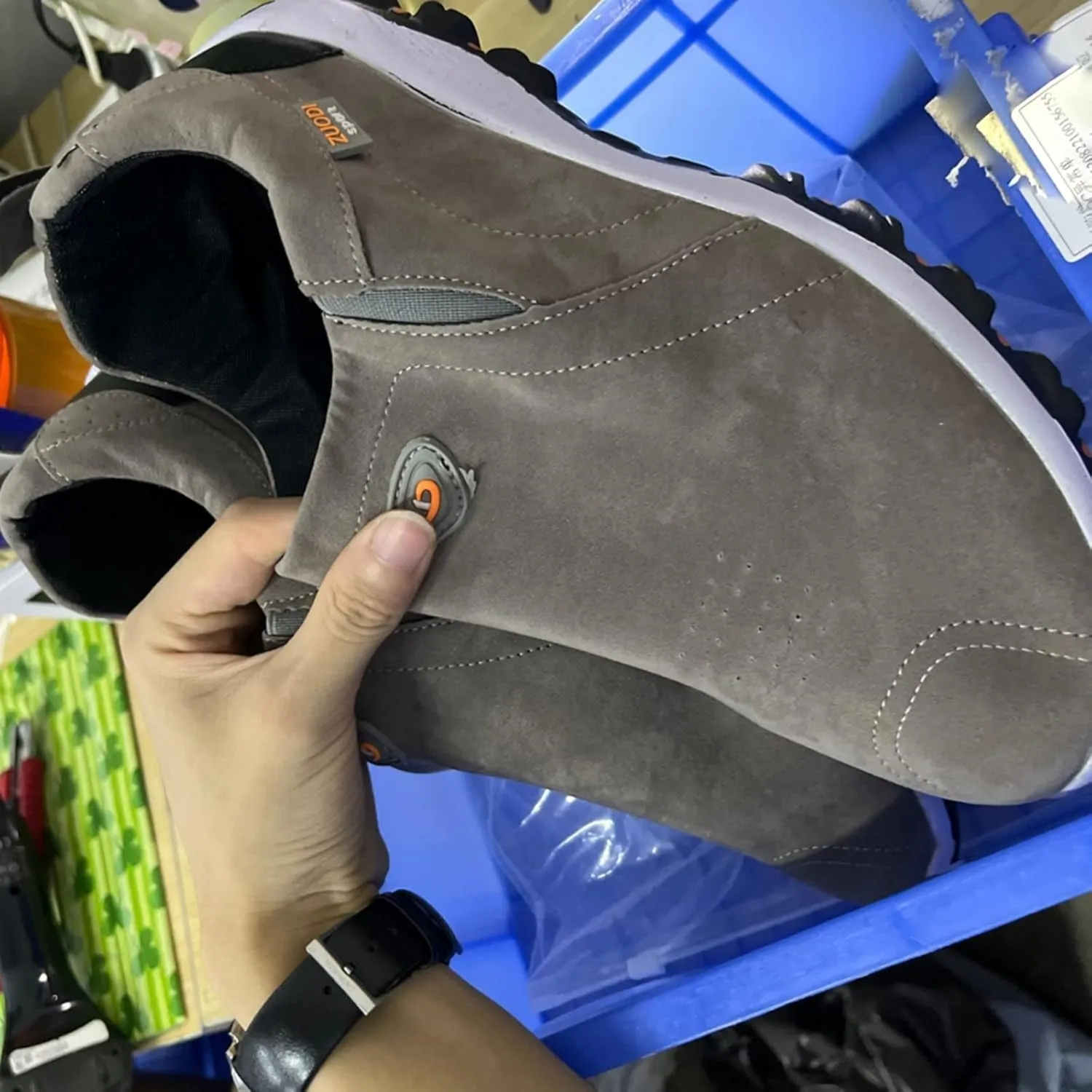 Men's Walking Shoes Waterproof Hiking Shoes Slip on Orthopedic Sneakers Outdoor Breathable Comfortable Non Slip Casual Daily Work Shoes Suede Low-Cut Boots Men