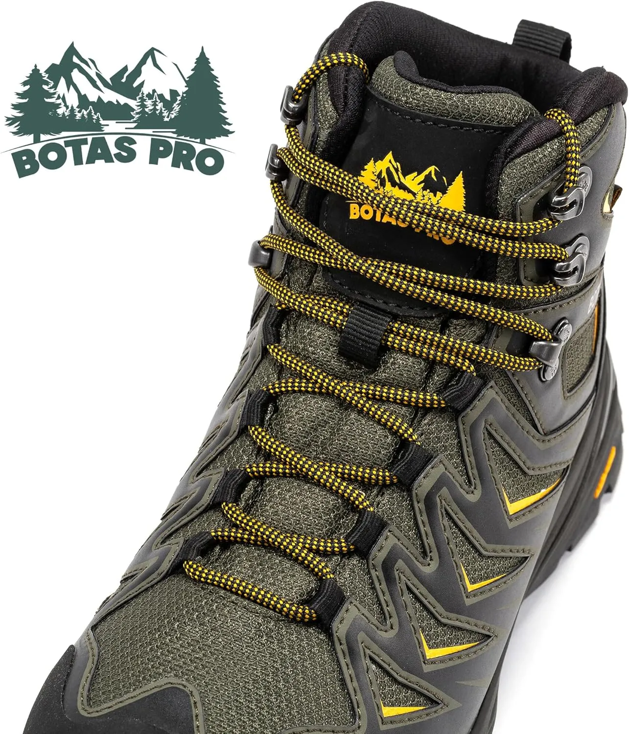 Men's Waterproof Hiking Boots, 6 Inch Slip Resistant Light Weight Outdoor Boots