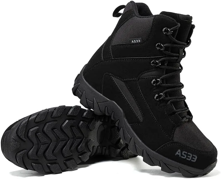 Men's Waterproof Hiking Boots Lightweight Outdoor Trekking Shoes for Men Durable Traction Hiking Footwear for Mountain Camping and Trail （Water repellent）