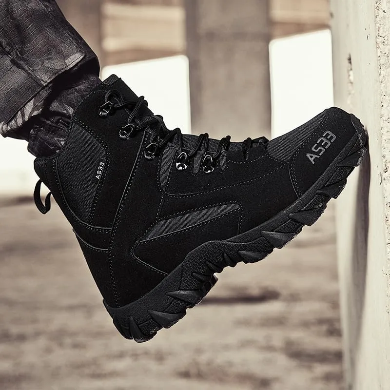 Men's Waterproof Hiking Boots Lightweight Outdoor Trekking Shoes for Men Durable Traction Hiking Footwear for Mountain Camping and Trail （Water repellent）