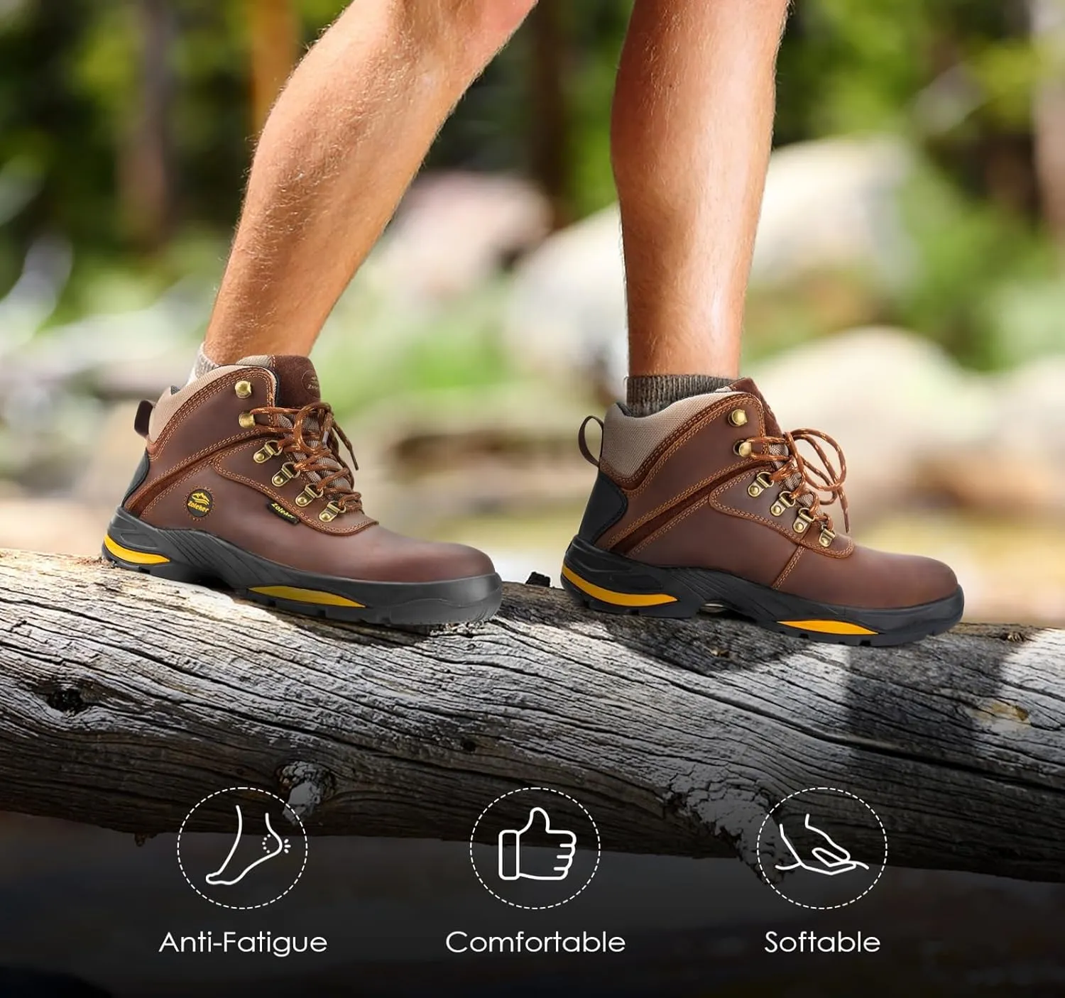Men's Waterproof Hiking Boots,Non-Slip Outdoor Sport Hiking Shoes for Men