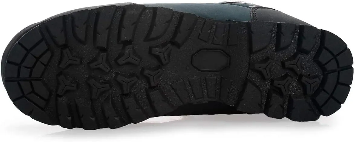 Men's Waterproof Leather mid Hiking Boots Outdoor Non-Slip Lightweight Trekking Sneakers
